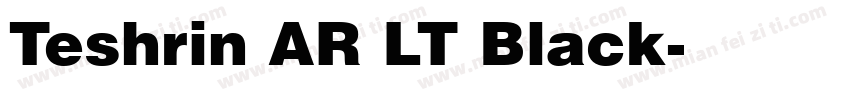 Teshrin AR LT Black字体转换